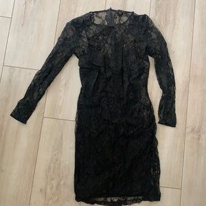 Lace fitted Black Dress Joes Jeans